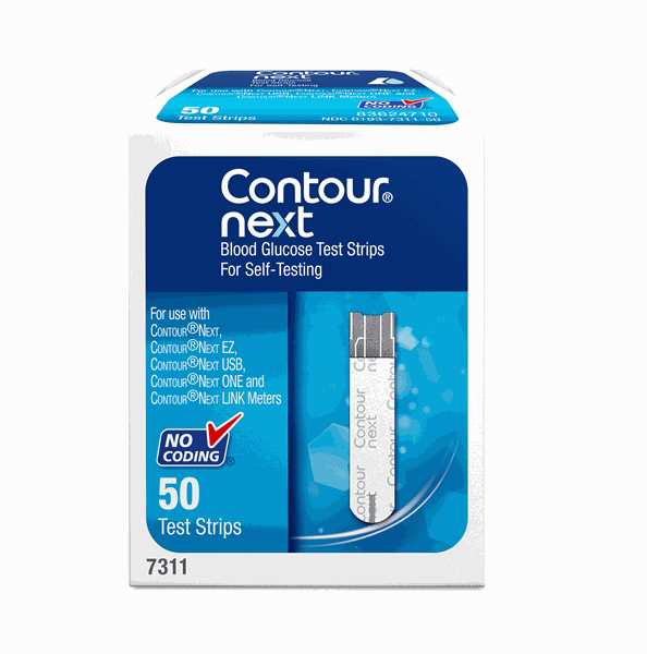 Contour Next Blood Glucose Test Strips 50 Pack